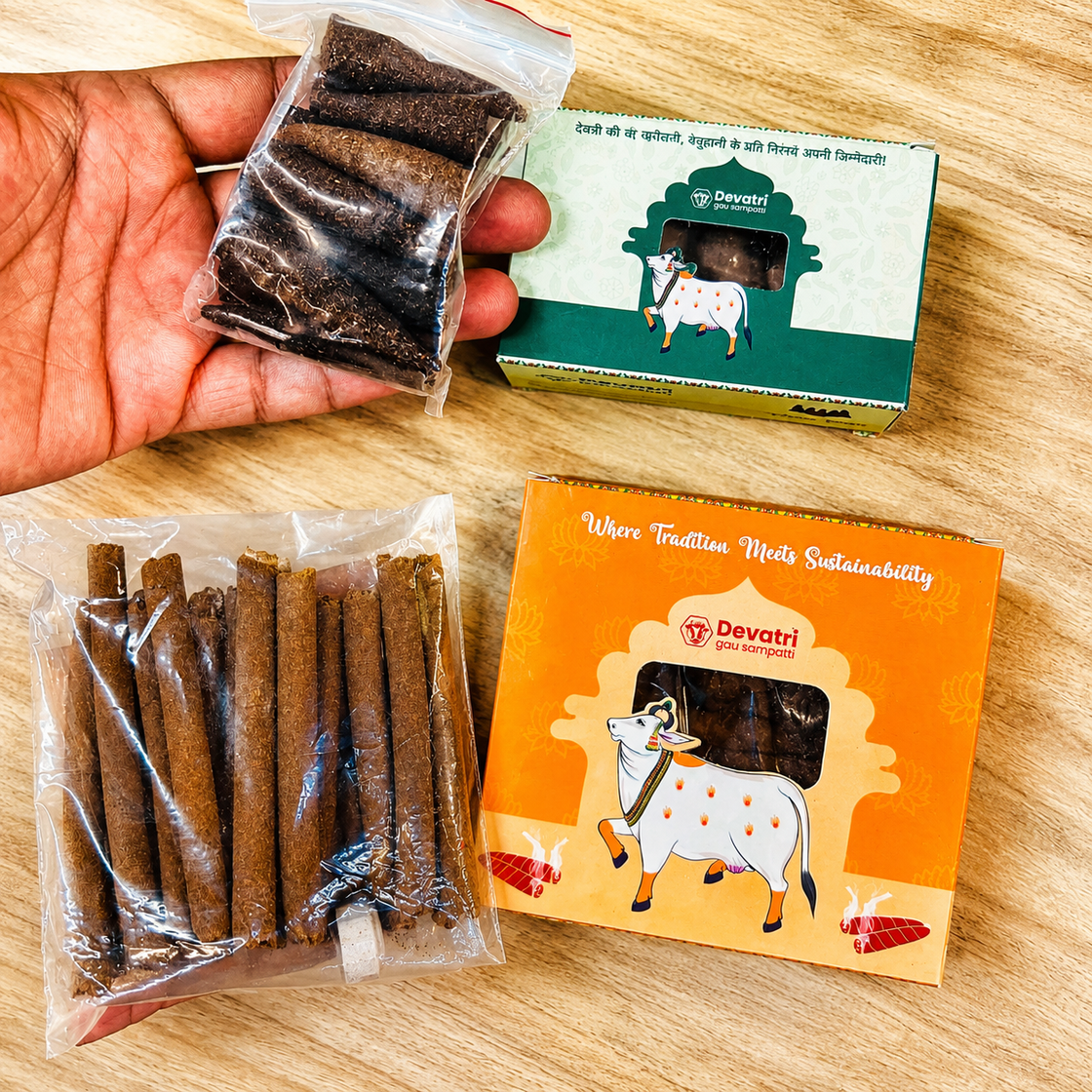 Devatri Dhoop Sticks & Dhoop Cones Combo with Stand